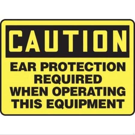Accuform OSHA CAUTION Safety Sign RESPIRATORS MPPE440VP